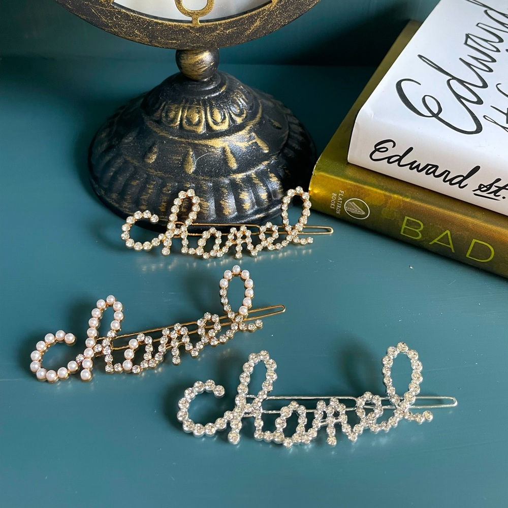 CC Letter Hair Pin